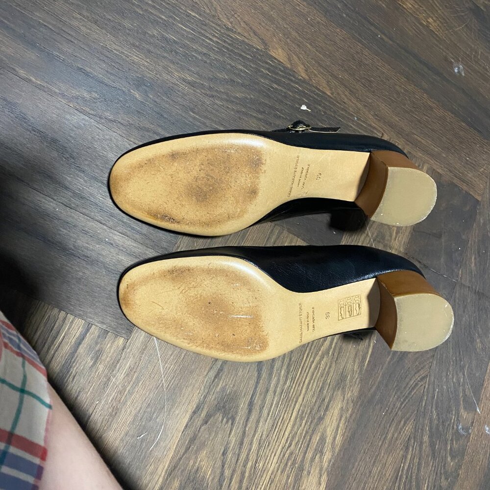 Black Leather Isabel Marant Mary Janes - Picture 3 of 3